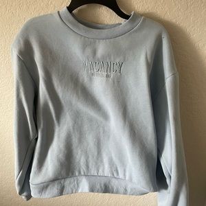 Vacancy Supply Embroidered Crewneck
Size:US 4
#peppermayo
#embroidered
#crewneck